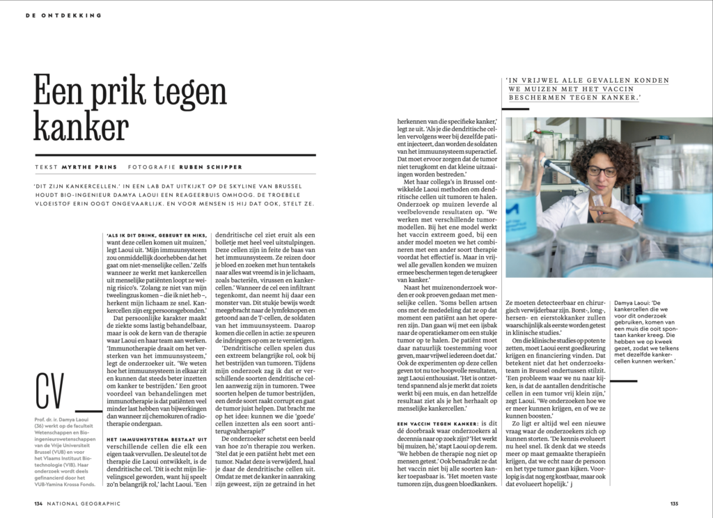 Myrthe Prins wetenschapsjournalist kanker vaccin damya laoui